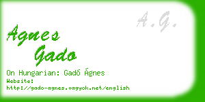 agnes gado business card